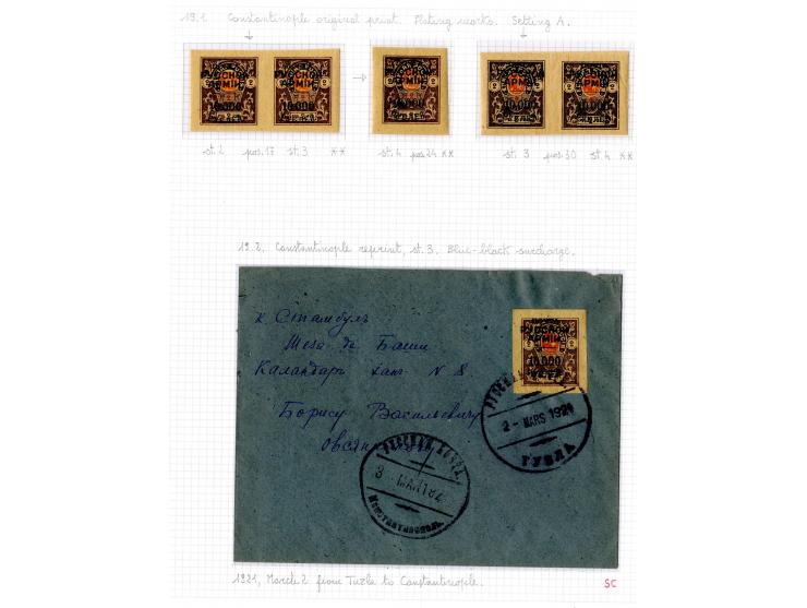 1921, very extensive collection built over the years with a lot of knowledge, housed in 14 self-designed albums. Divided into