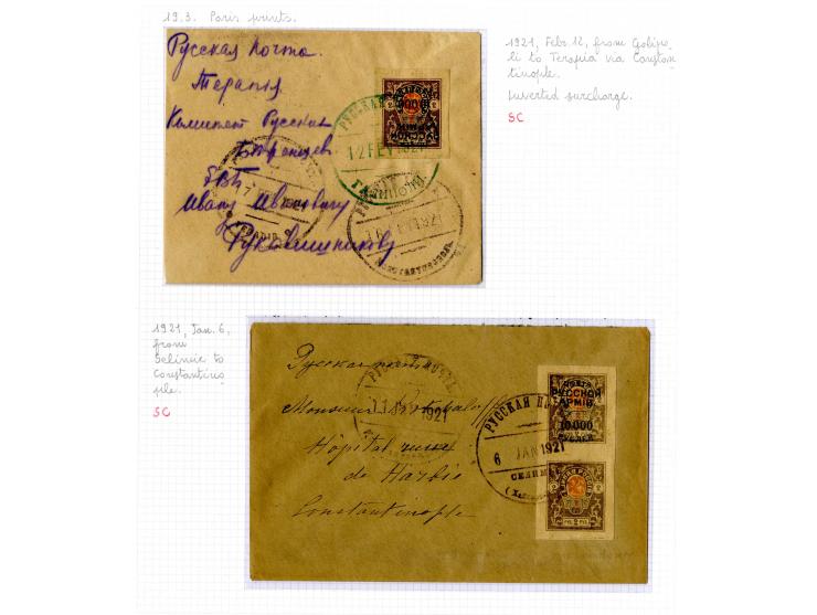 1921, very extensive collection built over the years with a lot of knowledge, housed in 14 self-designed albums. Divided into