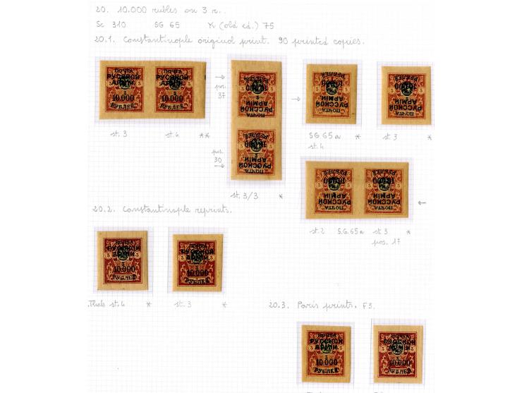 1921, very extensive collection built over the years with a lot of knowledge, housed in 14 self-designed albums. Divided into