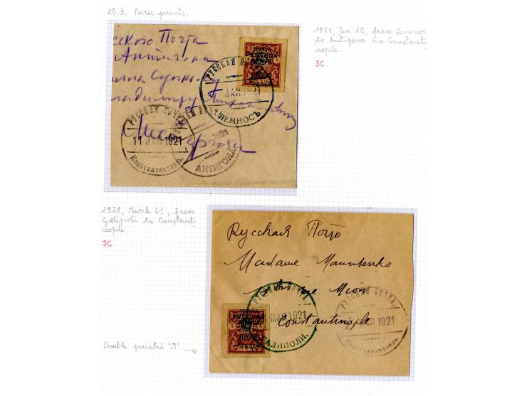 1921, very extensive collection built over the years with a lot of knowledge, housed in 14 self-designed albums. Divided into