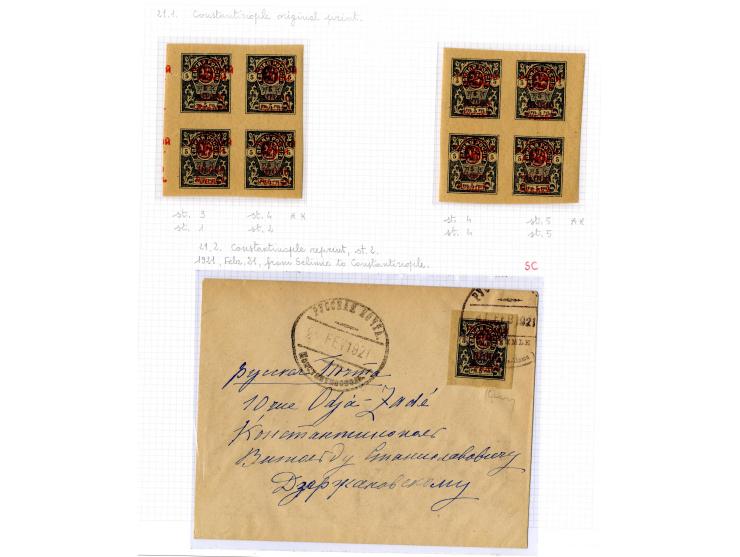 1921, very extensive collection built over the years with a lot of knowledge, housed in 14 self-designed albums. Divided into