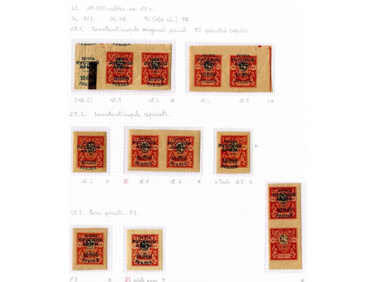 1921, very extensive collection built over the years with a lot of knowledge, housed in 14 self-designed albums. Divided into
