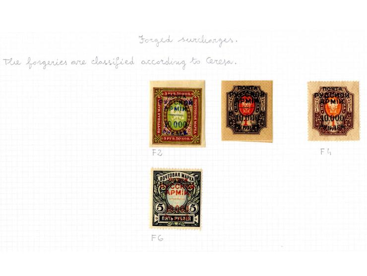1921, very extensive collection built over the years with a lot of knowledge, housed in 14 self-designed albums. Divided into