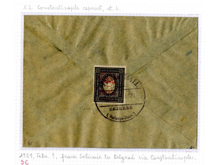 1921, very extensive collection built over the years with a lot of knowledge, housed in 14 self-designed albums. Divided into