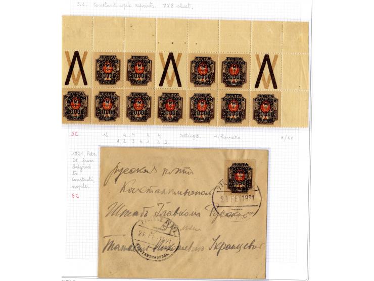 1921, very extensive collection built over the years with a lot of knowledge, housed in 14 self-designed albums. Divided into