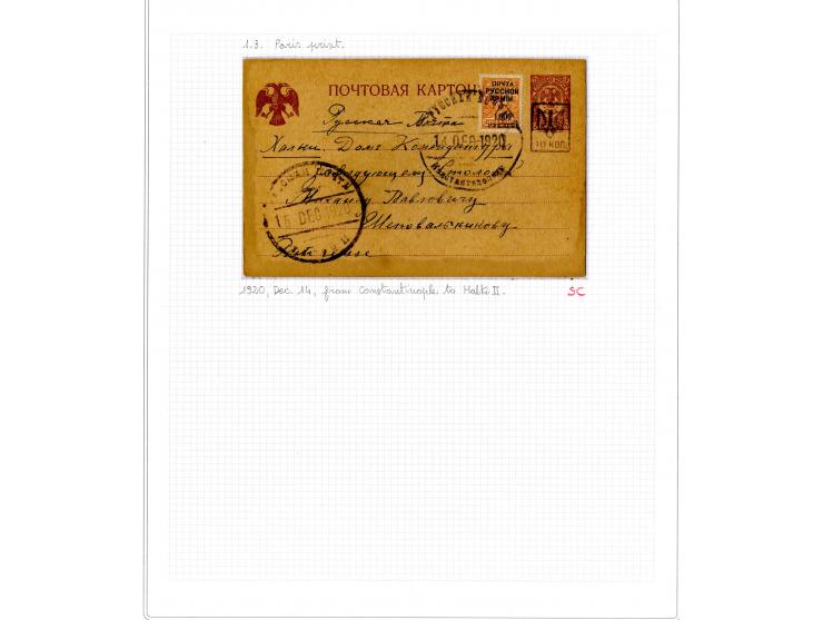 1921, very extensive collection built over the years with a lot of knowledge, housed in 14 self-designed albums. Divided into