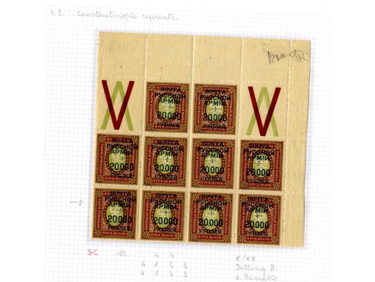 1921, very extensive collection built over the years with a lot of knowledge, housed in 14 self-designed albums. Divided into