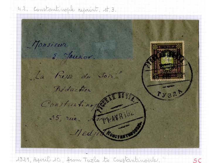1921, very extensive collection built over the years with a lot of knowledge, housed in 14 self-designed albums. Divided into