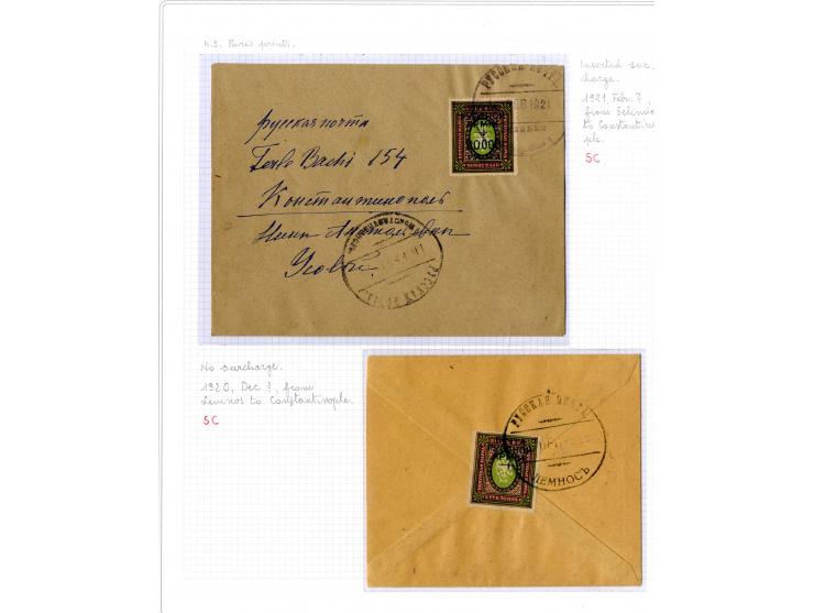 1921, very extensive collection built over the years with a lot of knowledge, housed in 14 self-designed albums. Divided into