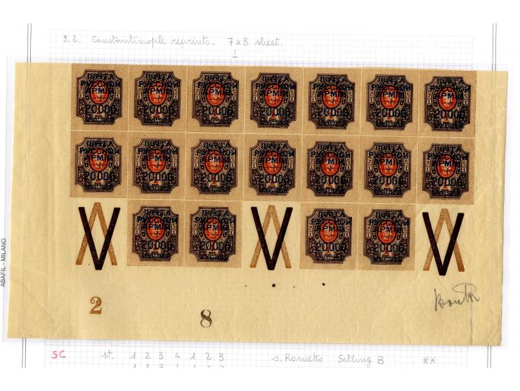 1921, very extensive collection built over the years with a lot of knowledge, housed in 14 self-designed albums. Divided into