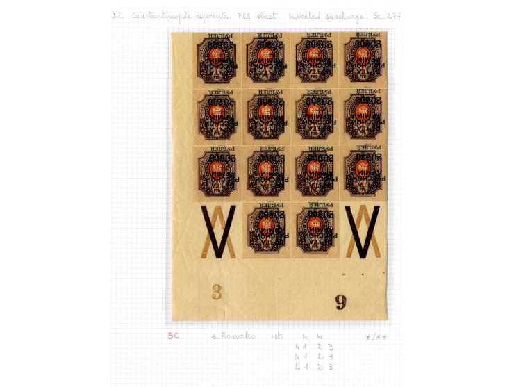 1921, very extensive collection built over the years with a lot of knowledge, housed in 14 self-designed albums. Divided into