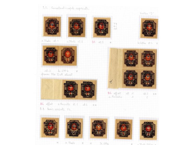 1921, very extensive collection built over the years with a lot of knowledge, housed in 14 self-designed albums. Divided into