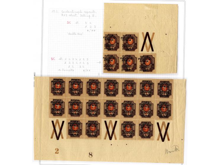 1921, very extensive collection built over the years with a lot of knowledge, housed in 14 self-designed albums. Divided into