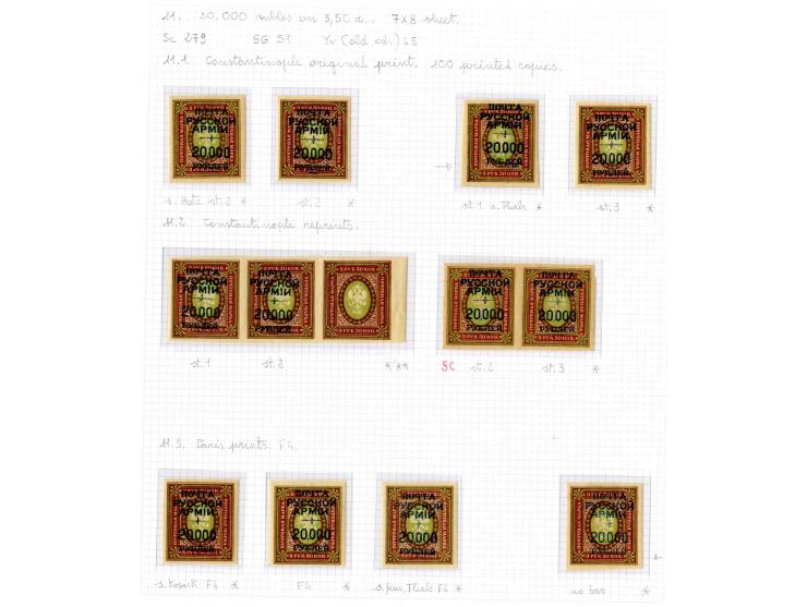 1921, very extensive collection built over the years with a lot of knowledge, housed in 14 self-designed albums. Divided into