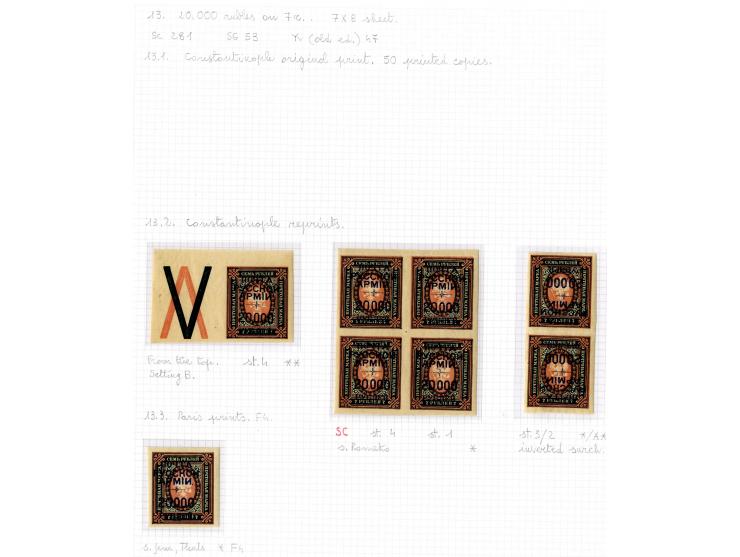 1921, very extensive collection built over the years with a lot of knowledge, housed in 14 self-designed albums. Divided into