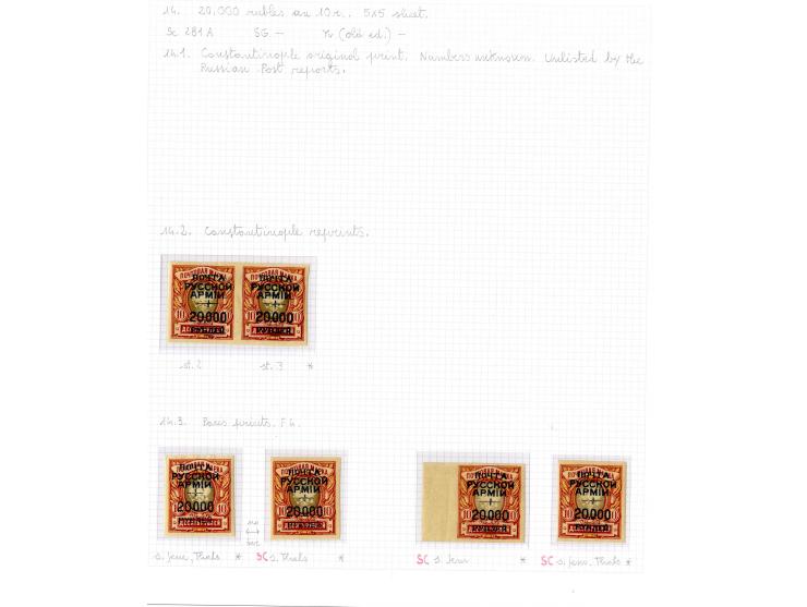 1921, very extensive collection built over the years with a lot of knowledge, housed in 14 self-designed albums. Divided into