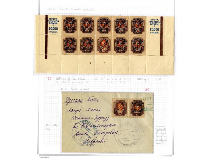 1921, very extensive collection built over the years with a lot of knowledge, housed in 14 self-designed albums. Divided into