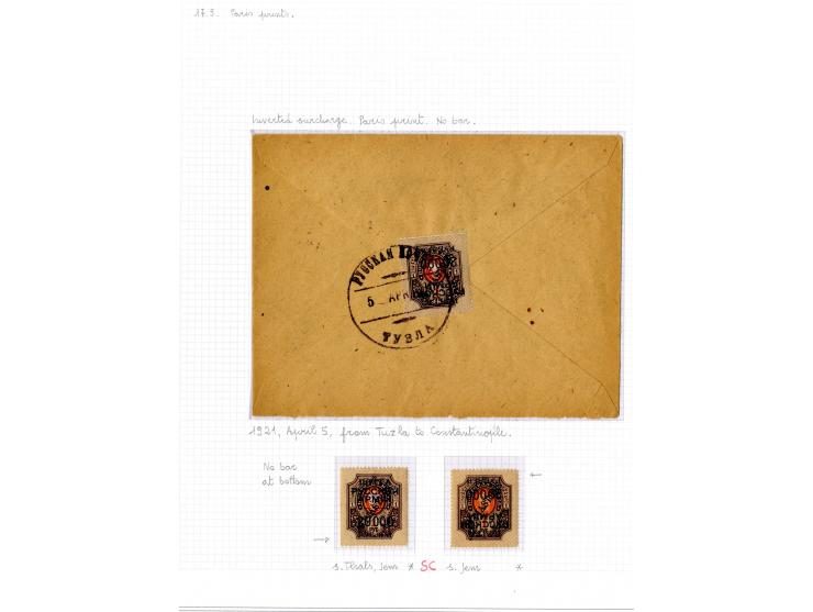 1921, very extensive collection built over the years with a lot of knowledge, housed in 14 self-designed albums. Divided into