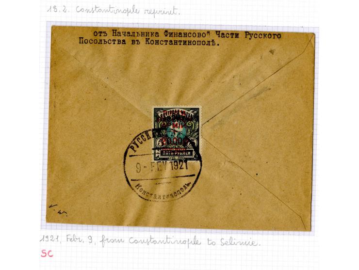 1921, very extensive collection built over the years with a lot of knowledge, housed in 14 self-designed albums. Divided into