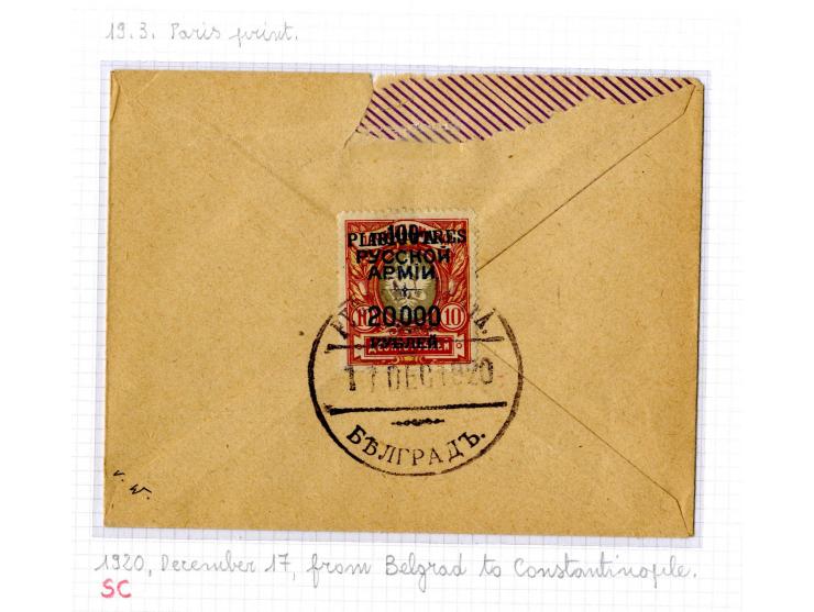 1921, very extensive collection built over the years with a lot of knowledge, housed in 14 self-designed albums. Divided into