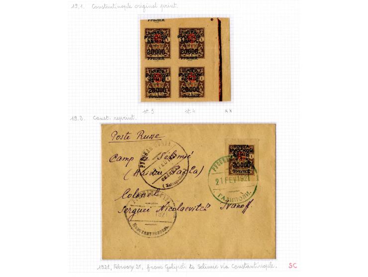 1921, very extensive collection built over the years with a lot of knowledge, housed in 14 self-designed albums. Divided into