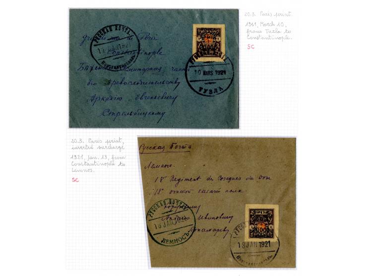 1921, very extensive collection built over the years with a lot of knowledge, housed in 14 self-designed albums. Divided into