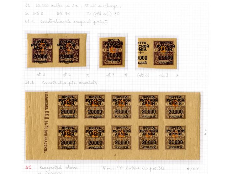 1921, very extensive collection built over the years with a lot of knowledge, housed in 14 self-designed albums. Divided into