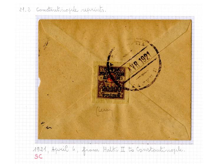 1921, very extensive collection built over the years with a lot of knowledge, housed in 14 self-designed albums. Divided into