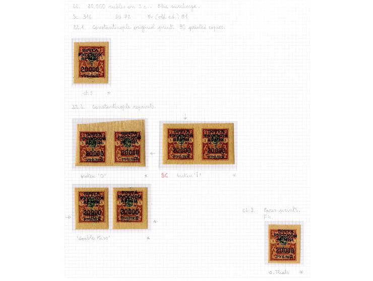 1921, very extensive collection built over the years with a lot of knowledge, housed in 14 self-designed albums. Divided into