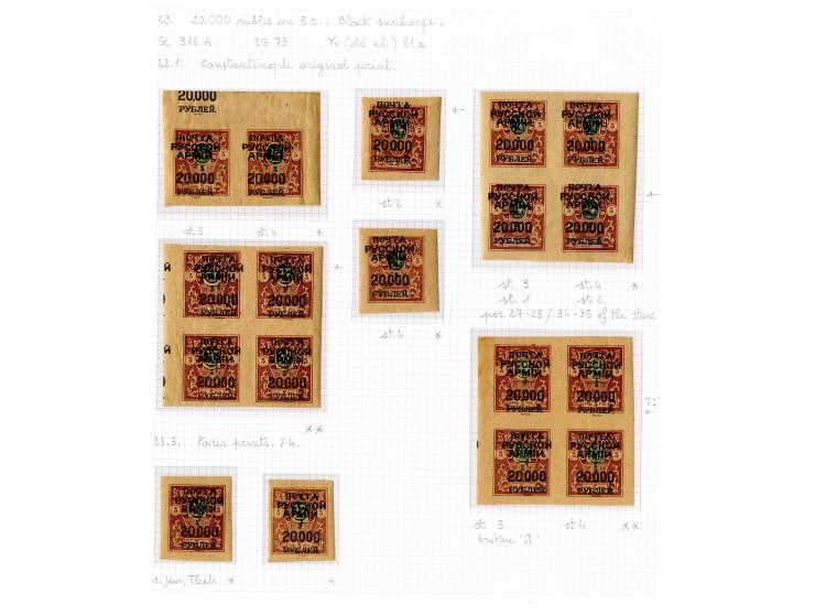 1921, very extensive collection built over the years with a lot of knowledge, housed in 14 self-designed albums. Divided into