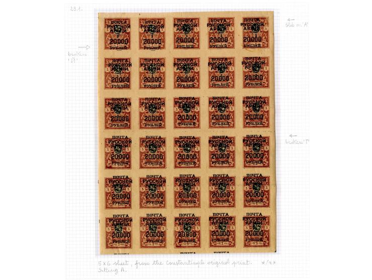 1921, very extensive collection built over the years with a lot of knowledge, housed in 14 self-designed albums. Divided into
