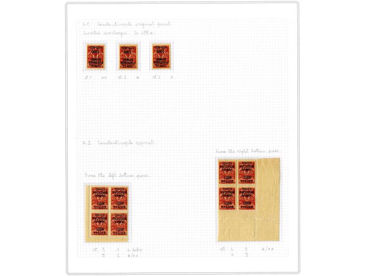 1921, very extensive collection built over the years with a lot of knowledge, housed in 14 self-designed albums. Divided into