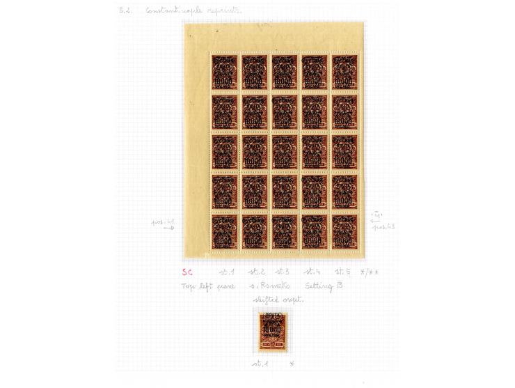 1921, very extensive collection built over the years with a lot of knowledge, housed in 14 self-designed albums. Divided into