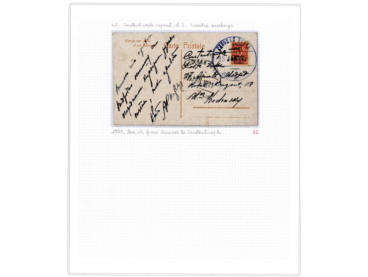 1921, very extensive collection built over the years with a lot of knowledge, housed in 14 self-designed albums. Divided into