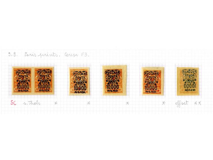 1921, very extensive collection built over the years with a lot of knowledge, housed in 14 self-designed albums. Divided into