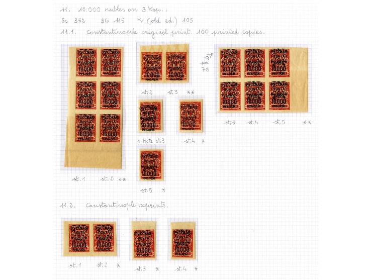 1921, very extensive collection built over the years with a lot of knowledge, housed in 14 self-designed albums. Divided into