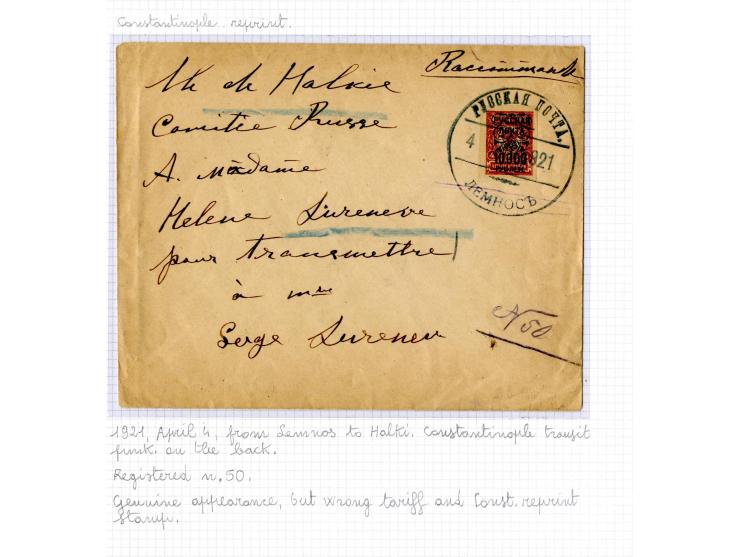 1921, very extensive collection built over the years with a lot of knowledge, housed in 14 self-designed albums. Divided into