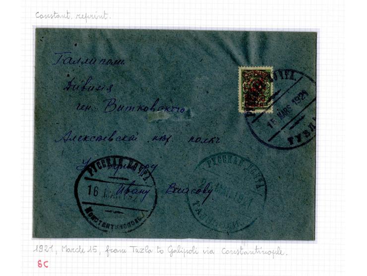 1921, very extensive collection built over the years with a lot of knowledge, housed in 14 self-designed albums. Divided into