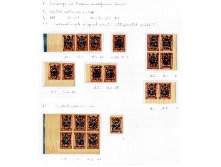 1921, very extensive collection built over the years with a lot of knowledge, housed in 14 self-designed albums. Divided into