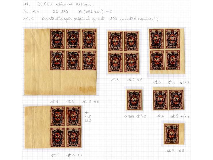 1921, very extensive collection built over the years with a lot of knowledge, housed in 14 self-designed albums. Divided into