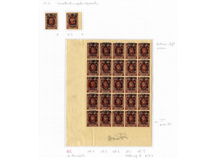 1921, very extensive collection built over the years with a lot of knowledge, housed in 14 self-designed albums. Divided into