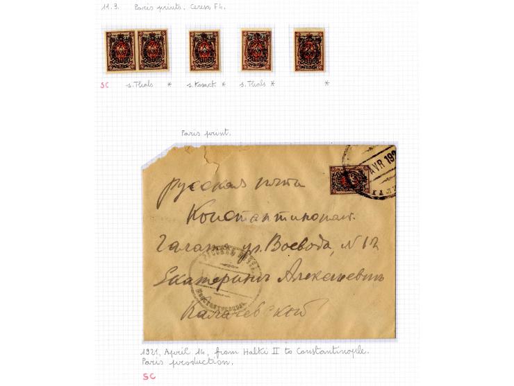 1921, very extensive collection built over the years with a lot of knowledge, housed in 14 self-designed albums. Divided into
