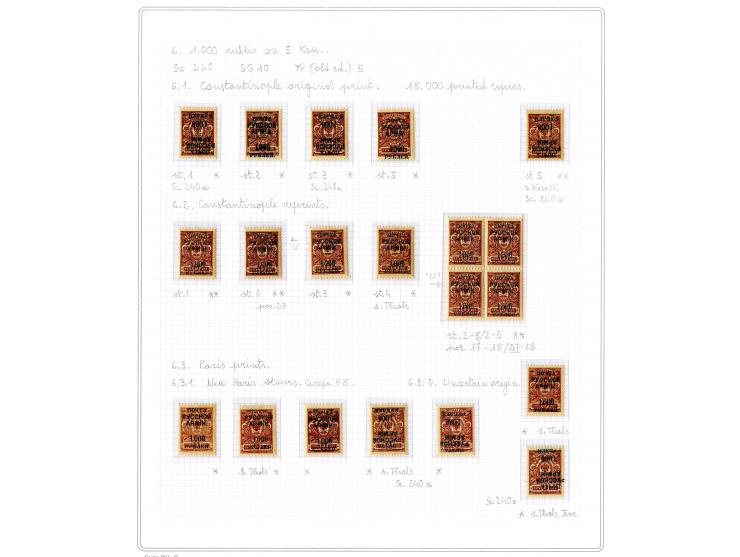 1921, very extensive collection built over the years with a lot of knowledge, housed in 14 self-designed albums. Divided into