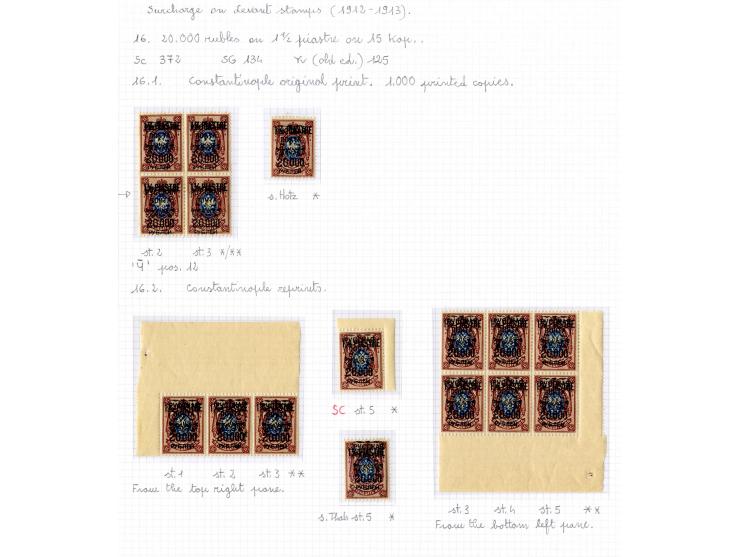 1921, very extensive collection built over the years with a lot of knowledge, housed in 14 self-designed albums. Divided into