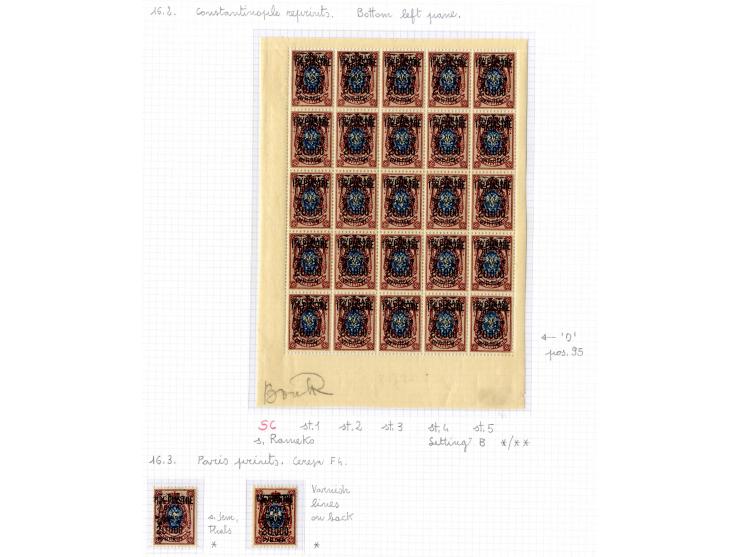 1921, very extensive collection built over the years with a lot of knowledge, housed in 14 self-designed albums. Divided into