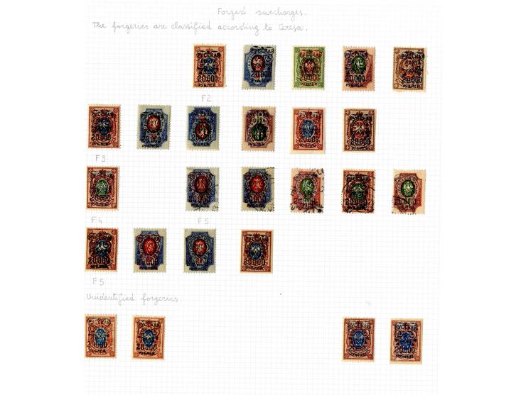 1921, very extensive collection built over the years with a lot of knowledge, housed in 14 self-designed albums. Divided into