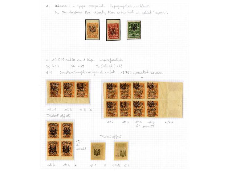 1921, very extensive collection built over the years with a lot of knowledge, housed in 14 self-designed albums. Divided into