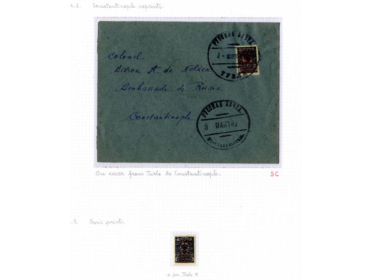 1921, very extensive collection built over the years with a lot of knowledge, housed in 14 self-designed albums. Divided into