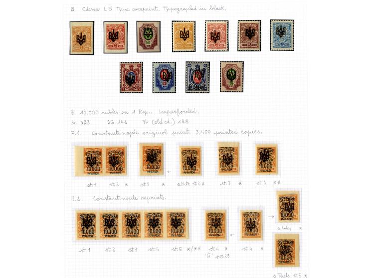 1921, very extensive collection built over the years with a lot of knowledge, housed in 14 self-designed albums. Divided into