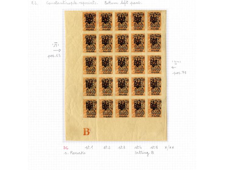 1921, very extensive collection built over the years with a lot of knowledge, housed in 14 self-designed albums. Divided into